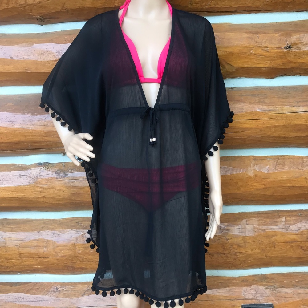 ACX Active Swim Coverup Black Size S